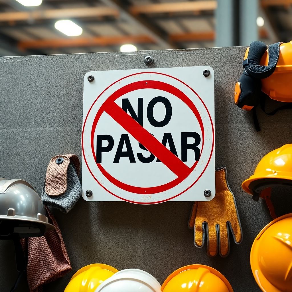 Letreros de Advertencia No Pasar